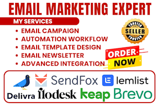 setup delivra flodesk brevo email template sendfox lemlist keap email campaign
