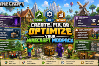 create, optimize and fix your minecraft modpack for you
