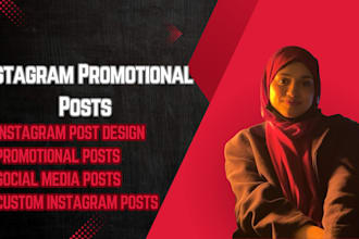 design unique instagram promotional posts for your brand