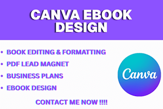 do canva ebook design, workbook, lead magnet ebook formatting journal design