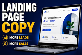 write a high converting landing page copy or sales page