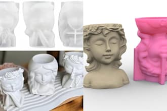 3d silicone mold injection mold for prototyping and manufacturing resin casting