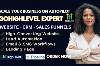 gohighlevel website, landing page, sales funnel, ghl CRM automation workflow