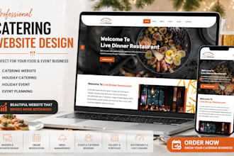 build wix catering website holiday catering event planning website