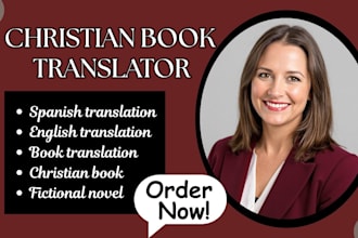 translate format christian book self help fiction short story novel to spanish