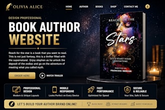 design book author website, children book website, author website
