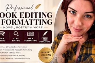 do book editing, book formatting, copy editing novel, poetry book formatting