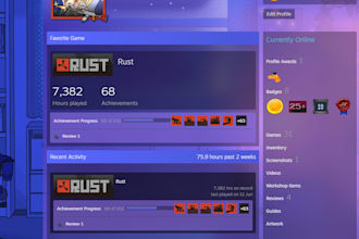 coach you and play PC rust with you