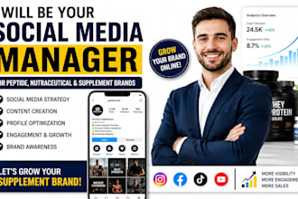 grow your peptide,nutraceutical and supplement brand with social media marketing