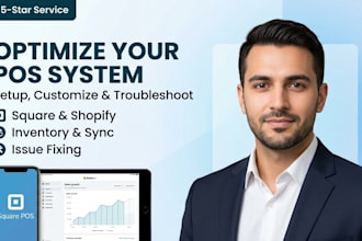 provide shopify pos setup, square troubleshooting, and  retail pos customization