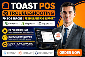 toast pos troubleshooting, fix pos errors, restaurant pos support