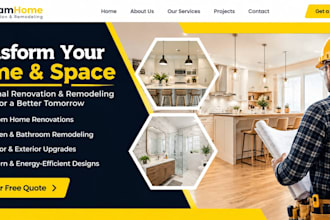 design wix renovation website remodeling website painting contractor website