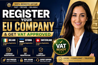 register your company and handle vat in ireland, estonia, or switzerland