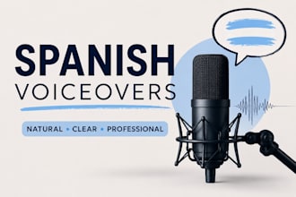 do a native spanish voice over