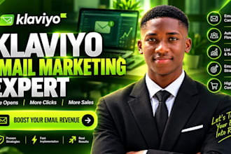 setup shopify klaviyo email marketing, SMS marketing and flows