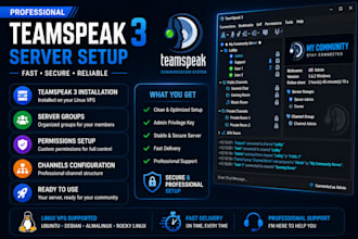 install and configure teamspeak 3 server on your vps