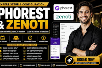setup phorest salon software loyalty program client retention automation zenoti
