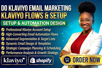 klaviyo email marketing, klaviyo flows klaviyo setup and email automation