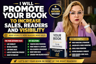 promote your book to increase sales, readers and visibility