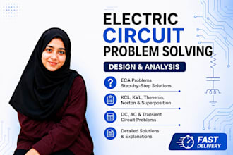 solve electrical circuit analysis problems step by step