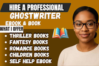 ghostwrite fiction and nonfiction book as ghostwrite