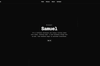 build a portfolio website