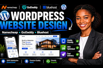 create wordpress website on namecheap, godaddy, hostinger and bluehost