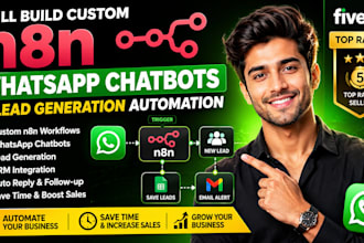 build custom n8n whatsapp chatbots and lead generation automation