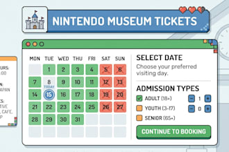 help you book nintendo museum tickets in japan