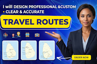 create custom route map images for travel itineraries