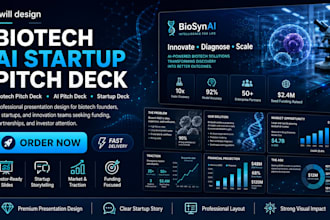 design biotech pitch deck ai pitch deck startup deck