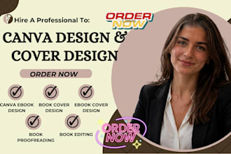 do canva ebook design and edit, book cover, ebook cover for amazon publishing