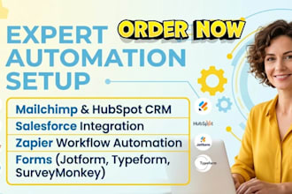 setup mailchimp hubspot zapier forms salesforce jotform surveymonkey typeform