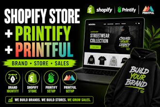 design custom printify and printful for your clothing brand