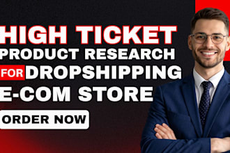 do shopify high ticket product research, high ticket shopify dropshipping store