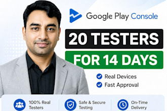 12 real human testers for 14 days closed testing