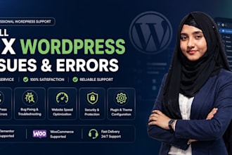 fix wordpress errors, fix wordpress issues and fix bugs