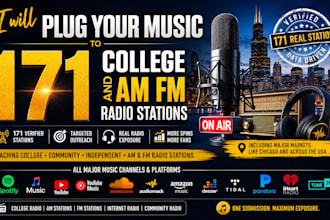 plug your music to 171 college radio stations am fm stations