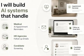 build medical ai appointment reminders and HR candidate screening