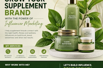 set up a supplement influencer marketing campaign
