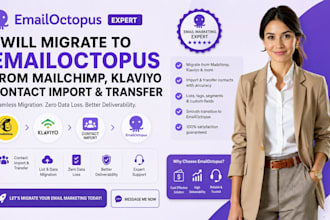 migrate to emailoctopus from mailchimp klaviyo contact import transfer