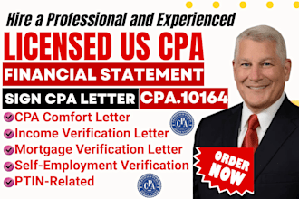 prepare us cpa letter, sign cpa letter, financial statement audit, ptin cpa