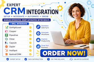 integrate gohighlevel copper pipedrive close capsule zapier hubspot nutshell CRM