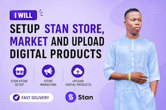 setup stan store, beacon store and upload digital products