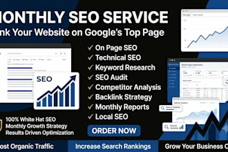 do monthly SEO service to rank your website on google top page