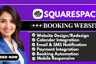 build squarespace vacation rental booking website