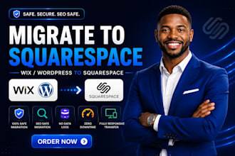 migrate your wix or wordpress site to squarespace, SEO safe website migration