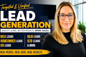generate mca leads business loan leads mlm leads homeowner leads b2b lead