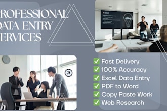 provide data entry and PDF conversion