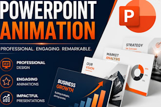 design remarkable powerpoint presentation slides with professional animations